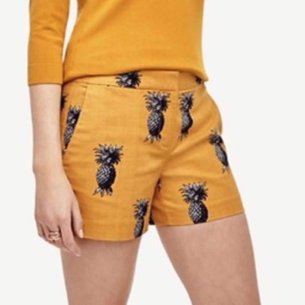Ann Taylor Pineapple Shorts